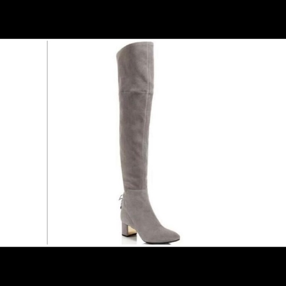 Grey Laila Over the Knee Boot - Picture 4 of 6